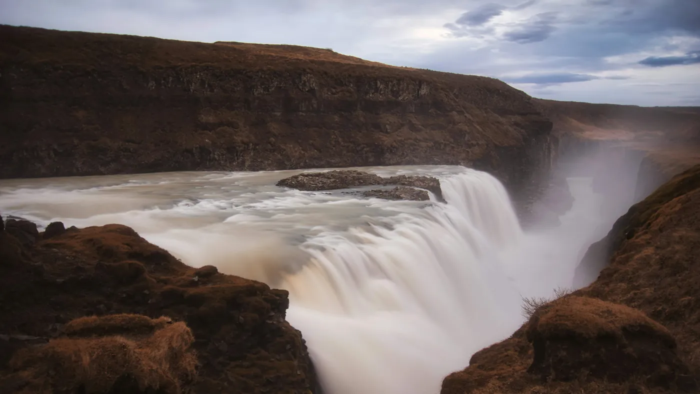 Wasserfall Gullfoss am Golden Circle