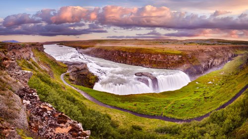 Gullfoss Wasserfall in Island
