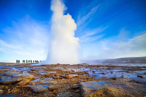 Strokkur Geysir in Island